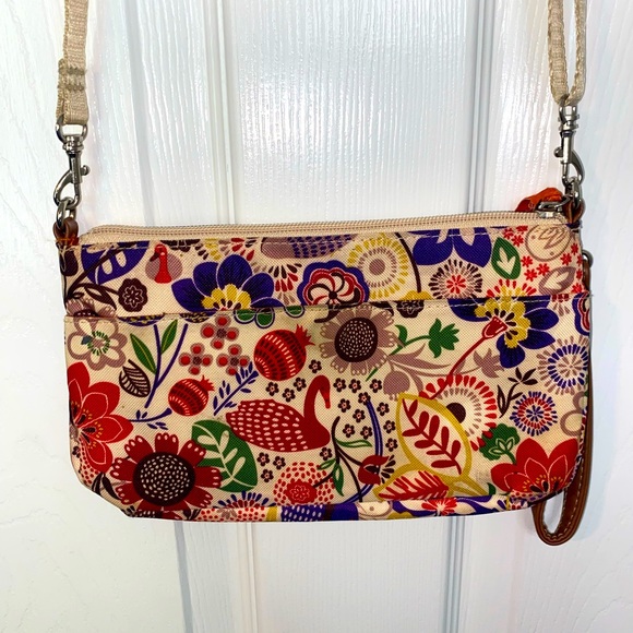 Lily Bloom crossbody floral purse. - Picture 3 of 6